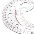YiaNXan Plastic Transparent Tailor French Curve Sewing Ruler Comma