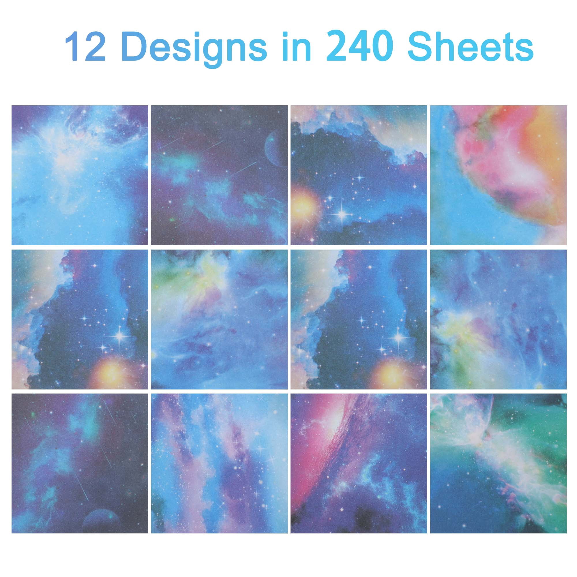Unique Bargains 240Pcs Double-Sided Origami Paper for DIY Arts Rose Red