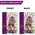 thumbnail image 4 of Mardi Gras Gnome Garden Flags for Outside, Mask Feather Beads New Orleans Carnival Garden Flags 12.5x18 Double Sided, Spring Holiday Welcome Yard Flags, Mardi Gras Gnomes Decorations, 4 of 6