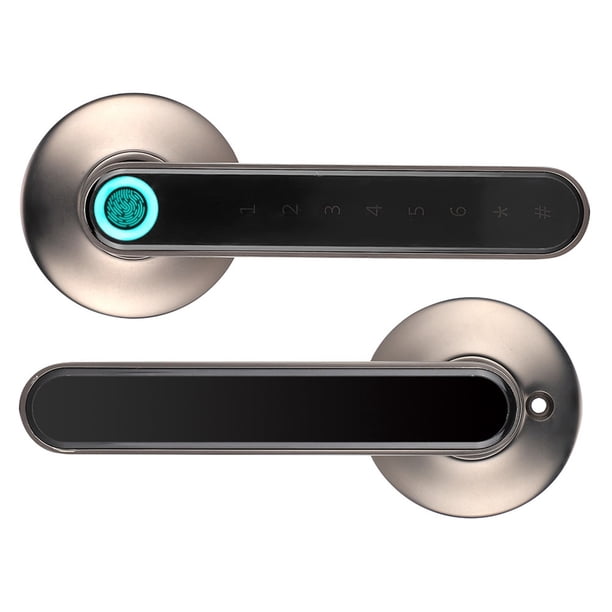 Cerradura de palanca digital, cerradura de puerta con huella digital, pantalla táctil inteligente, cerradura de puerta de habitación, cerradura de manija con contraseña, durabilidad probada en el tiempo Jadeshay A