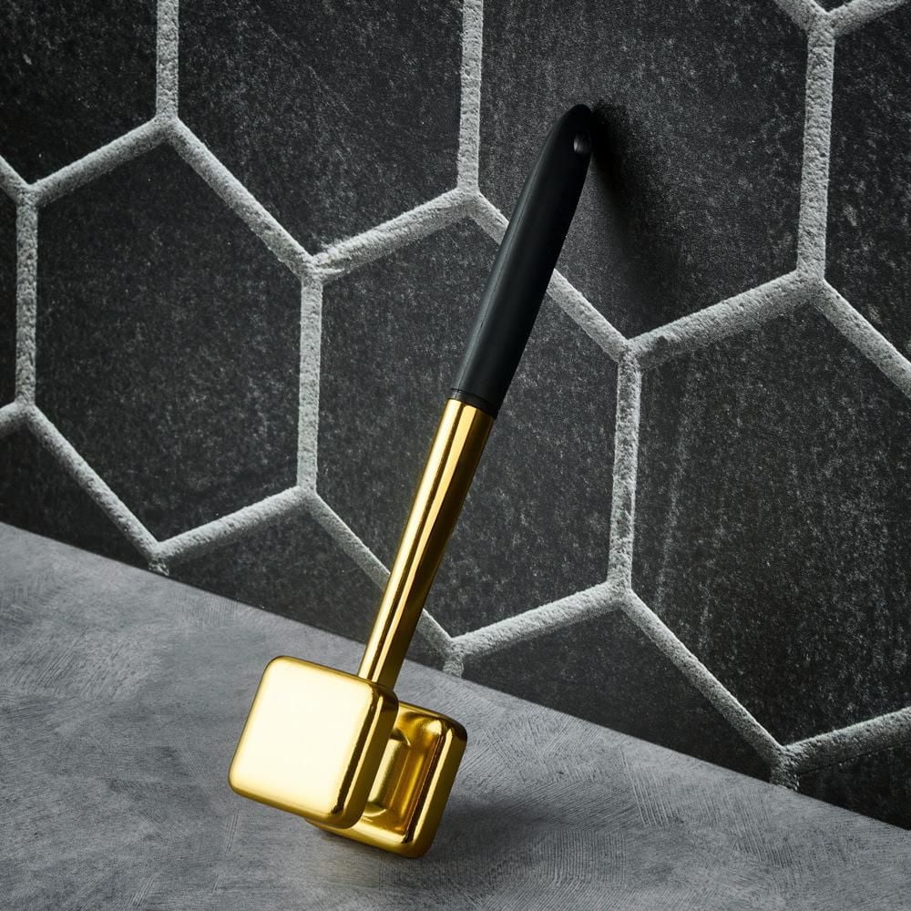 Thyme & Table Meat Tenderizer in Polished Gold Finish, Tenderizer