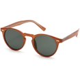 thumbnail image 1 of Gafas de sol retro redondas hnbliv con protección UV400 marrón, 1 of 3