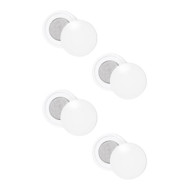 4 pares de clips magnéticos para dorsales de carrera, hebillas para dorsales de carrera para corredores Blanco