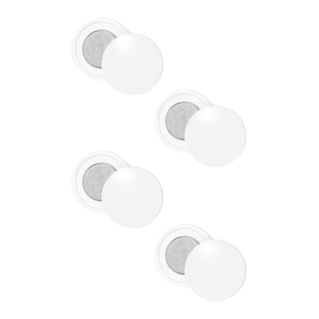 Almencla 4 Paires Pinces Magnétiques pour Bavoirs de Course Porte-Numéro de Course pour Sports de Terrain Blanc