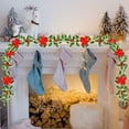 thumbnail image 5 of SLYNSHome Christmas Garland Rattan Artifical Poinsettia Flowers Decoration - 68.6 inch - Xmas Hanging Plants Vines Ornaments for Home Trees Fireplace Party (68.6 inch), 5 of 7