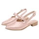 thumbnail image 4 of Zapatos planos puntiagudos para mujer, zapatos casuales tejidos, sandalias cómodas sólidas, zapatos Wmkox8yii shjk6554, 4 of 4