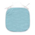 thumbnail image 1 of Vintage Blue Dining Chair Pad, Diagonally Aligned Circle Shapes with Geometric Inner Details Pattern, Water Resistant Pillow with Straps for Kitchen Seats, 12 Pieces Set, Pale Blue White, by Ambesonne, 1 of 5