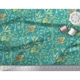 thumbnail image 2 of Soimoi Polyester Crepe Fabric Dot,Leaves & Lizard Reptile Print Fabric by The Yard 42 Inch Wide, 2 of 3