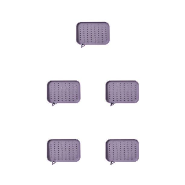 Soporte de Silicona Antideslizante Yuarrent para Baño Drenaje Lavable Contenedor Púrpura