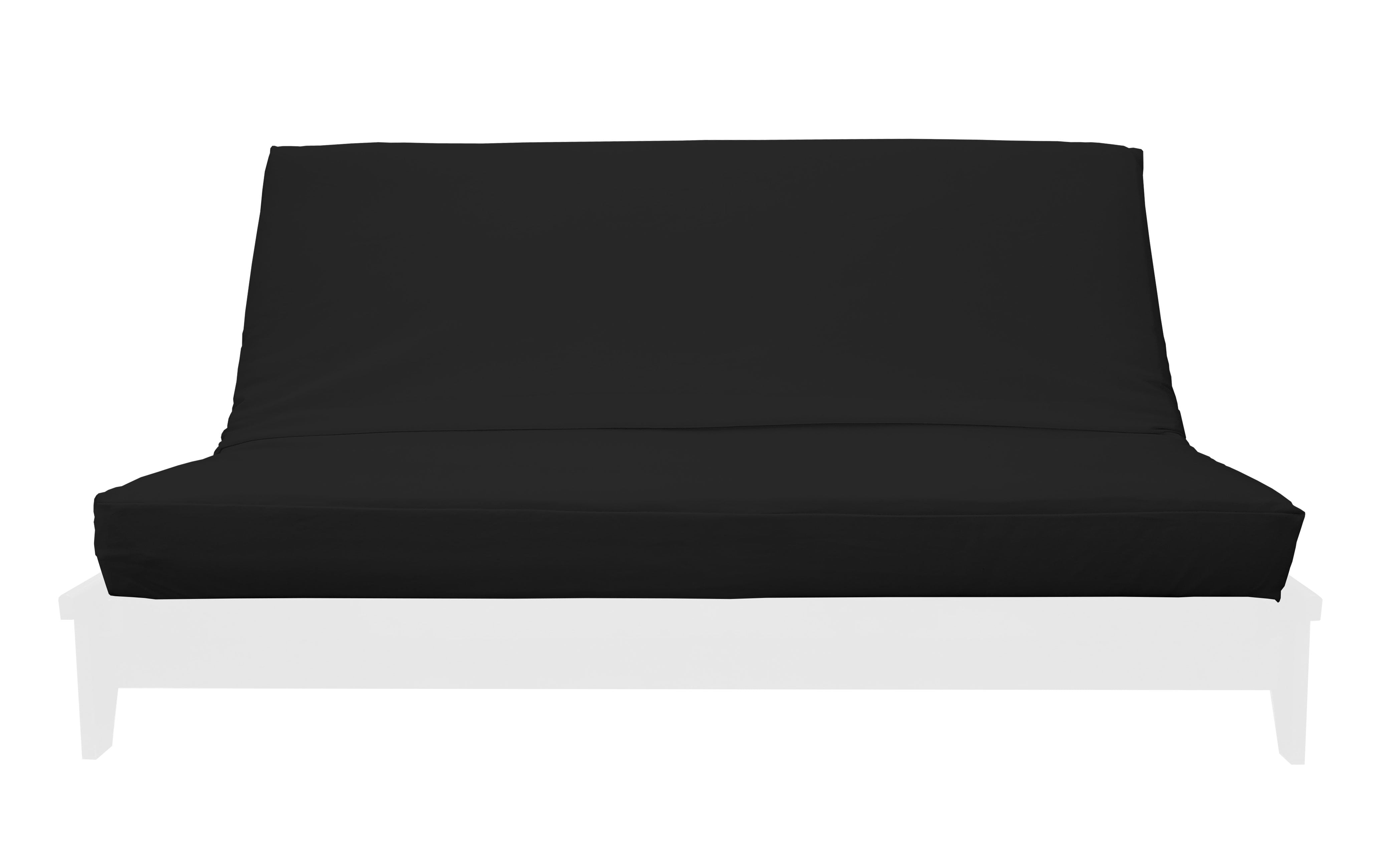 Premium Cotton/Polyester Futon Cover by Prestige Furnishings Solid Collection Solid Black