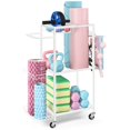 thumbnail image 1 of Estante de almacenamiento para esterillas de yoga Shelf LIANTRAL de metal con ruedas, 1 of 7