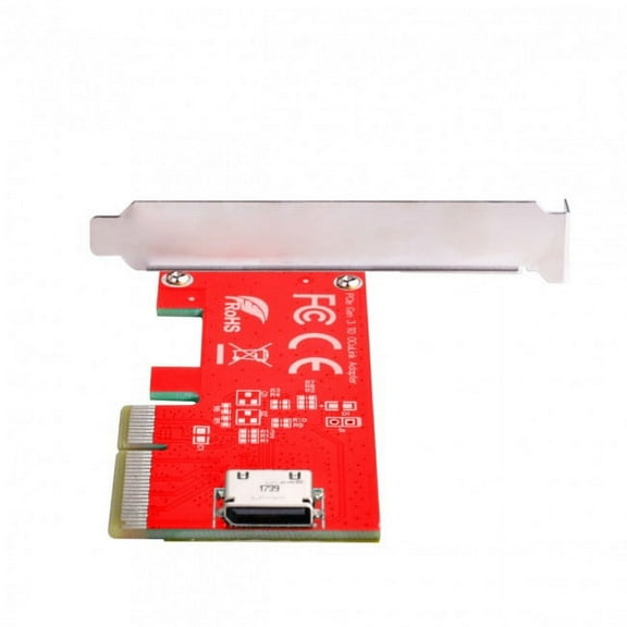 JSER PCI-E 3.0 Express 4.0 x4 to Oculink Internal SFF-8612 SFF-8611 Host Adapter for PCIe SSD with Bracket