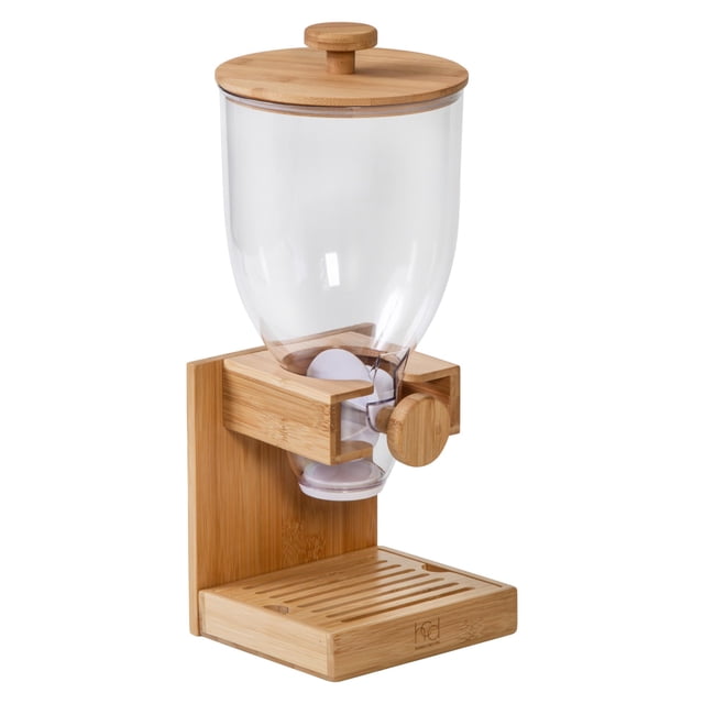 Honey Can Do Dispensador de cereales de bambú, natural KCH-09385 natural, 16 onzas