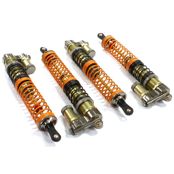 Integy RC Toy Model Hopups C25153GUN XSR10 Piggyback Shock (4) for HPI