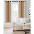 thumbnail image 2 of Burnt Orange White Ombre Blackout Curtains 54 Inches Long, Modern Abstract Art Farmhouse Gradient Thermal Insulated Black Out Curtains, Darkening Curtain for Bedroom Living Room 45"x54" 2 Panels, 2 of 8