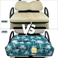 thumbnail image 5 of HUIACONG Sunset Beach Golf Cart Covers Seat Portable Comfortable Golf Cart Covers Seat Club Car 4 Pocket Non-Slip Fit Most Cars EZGO Yamaha Club Car, 5 of 7