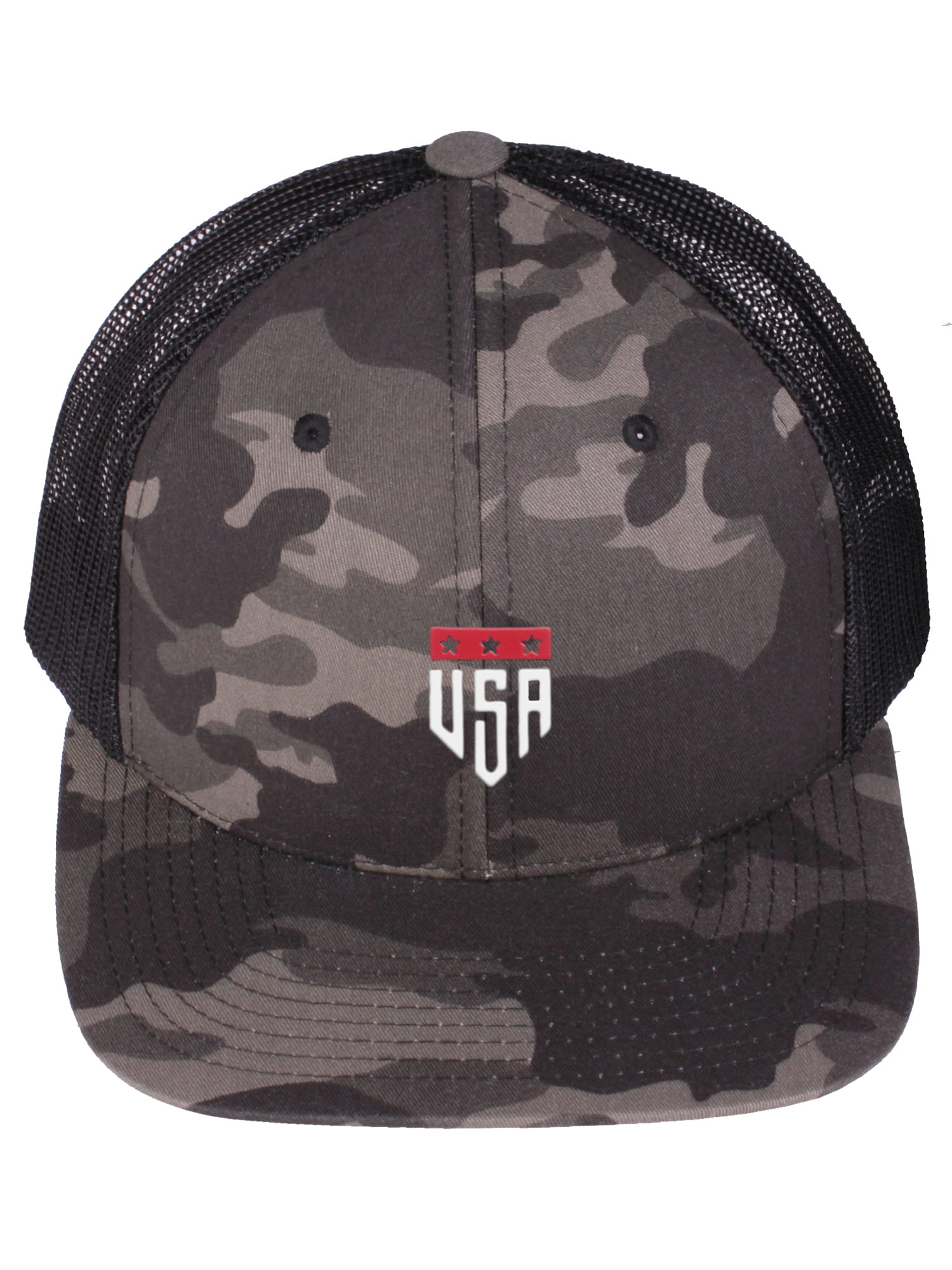 Daxton Retro USA Icon Logos Mid Profile Oxford Trucker Hat Snapback Baseball Cap Daxton Retro USA Icon Logos Mid Profile Oxford Trucker Hat Snapback Baseball Cap