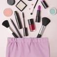 thumbnail image 6 of Mini Cosmetic Bag Small Portable Makeup Bag Multiple Inner Pockets Storage Bag Women Cosmetic Pouch Pink, 6 of 7