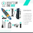 thumbnail image 3 of WINGOMART XL 12FT Inflatable Stand up Paddle Board w/Premium SUP Accessories & Carry Bag |upgraded paddle boards w/ 3 Fish Fin for Paddling |Up to 2 Person / 380LB -Tulum Edition, 3 of 10