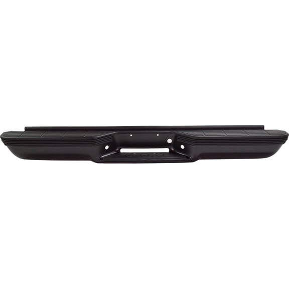 Step Bumper Compatible with GMC SUBURBAN 1992-1999 / TAHOE 1995-2000 Assembly Powdercoated Black Steel