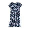 thumbnail image 4 of Jiyugala Nightgowns for Women Cotton Sleep Shirts Womens Nightgown Short Sleeves Print Night Shirts Soft Sleepwear, 4 of 4