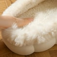 thumbnail image 6 of Wovix Women's Cartoon Fuzzy Slippers Animal Shape Plush Slippers Thick Sole Solid Color Soft Winter Indoor Slippers Casual Durable Bedroom Shoes, 6 of 9