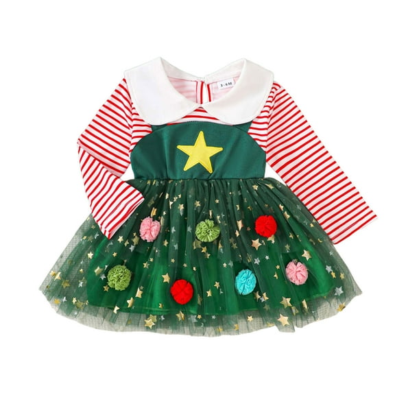 yocbz Girls Christmas Dress Flower Girls Long Sleeve Tulle Vintage Lace Wedding Party Long Dress Princess Communion Pageant Maxi Gown Green,Size for 2-3 Years