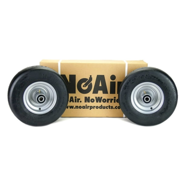 (2)Hustler Flat Free Wheel Assemblies 13x6.506 fits X One Super Z