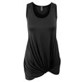 thumbnail image 4 of Sleeveless Tank Tunic Top with Knot on Hemline, 4 of 13