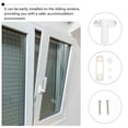 thumbnail image 4 of EeaseMX 2 juegos de cerraduras de seguridad para ventanas corredizas, cerraduras de guillotina prácticas, cerraduras antirrobo, 4 of 7
