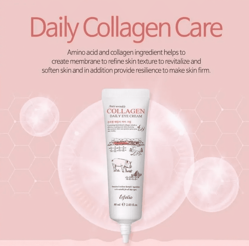 Esfolio Collagen Eye Cream Moisturizer Nourishing for All Skin Type, 2.03 fl.oz.