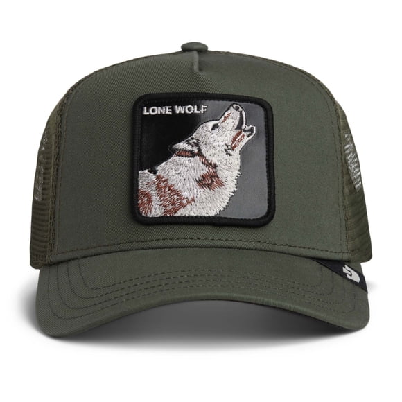 GOORIN Gorra trucker unisex - Gorra, parche frontal, talla única Lone Wolf Trucker Palm