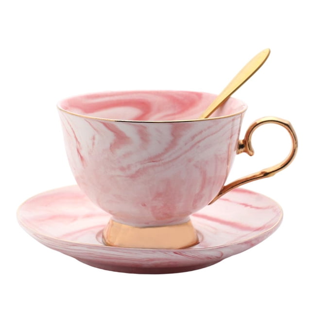 plato de café de tazas de con platos de tazas de de cerámica con de Color para bebidas de especiales, con Fanmusic plato de café
