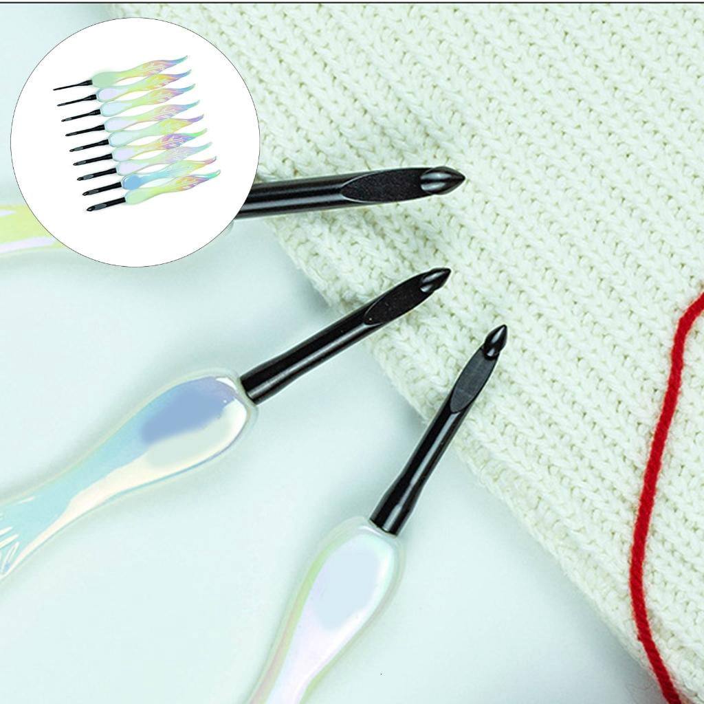 Giaone Crochet Hook Set In Aluminum With Large Handle For Easy Use By All Skill Levels Craft