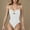 A_ White, variant on Women Sexy U Neck Swimsuit Ruched Front Cut Out Adjustable Straps Bathing Suit Tummy Control Slimming Hot Swimwear Black 4