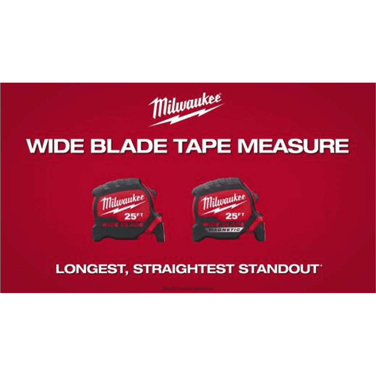 Milwaukee 25' Wide Blade Magnetic Tape Measure 48-22-0225M