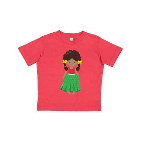 

Inktastic African American Girl Fashion Girl Green Skirt Gift Toddler Toddler Girl T-Shirt