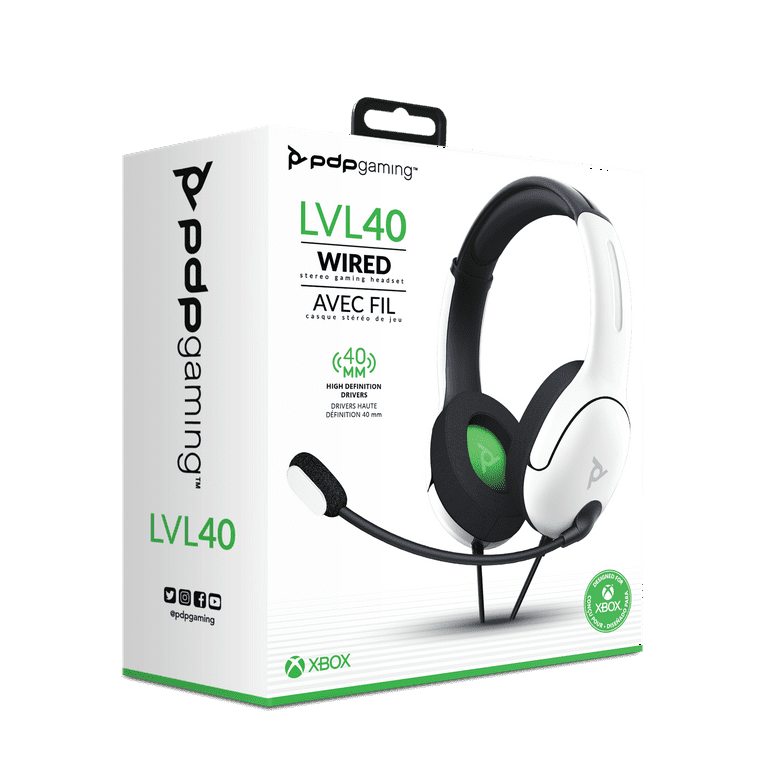 PDP Gaming LVL40 Wired Stereo Gaming Headset for Xbox Series X/S and Xbox  One