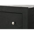 thumbnail image 4 of Benjara BM307300 57 in. Wide Dresser with Mirror & 6 Drawers, Round Handles, Black Wood, 4 of 5