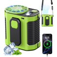 thumbnail image 1 of Ventilador de cintura portátil Hantan, 10 velocidades, recargable, 10000 mAh, 1 of 7
