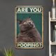 thumbnail image 2 of Placa Metal Vintage Pintura Hierro Rectangular Gato Arte Pared Bar para El 20x30cm, 2 of 9