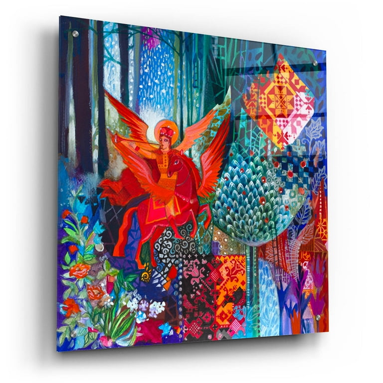 Epic Art 'Saint Michael The Archangel' by Oxana Zaika Acrylic