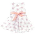 thumbnail image 3 of TiaoBug Kids Girls Floral Embroidered Bowknot Bridesmaid Party Formal Dress, 3 of 7