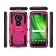 thumbnail image 6 of Goldcherry For Moto G6 Play Case,Moto E5 Case,Heavy Duty Full Body Shockproof Protective Hard Shell Cover with Swivel Belt Clip Kickstand Case Cover for Moto G6 Play (Pink), 6 of 7