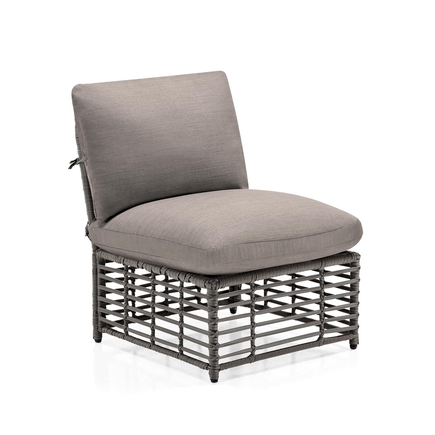 HOMETRENDS Deco Sol 3-Piece Patio Modular Sectional Set - Grey