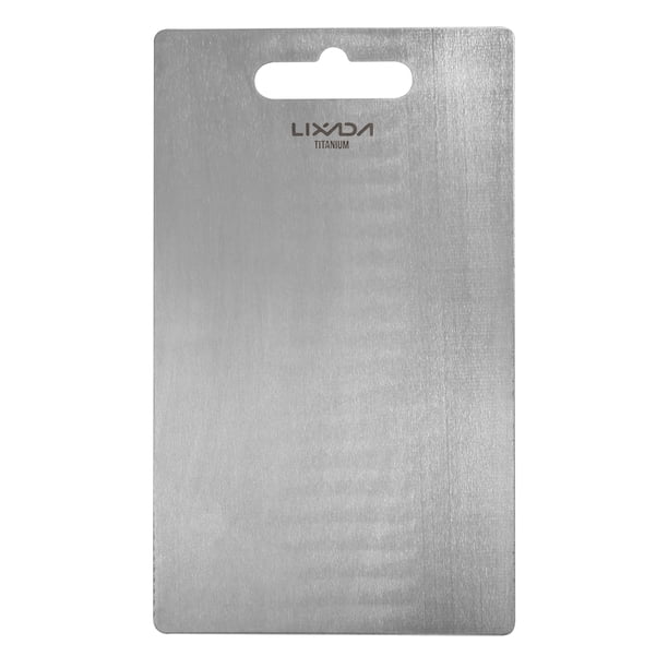 Bloque de corte Tabla de corte de titanio gruesa Lixada 1.8MM para cocina casera, cocina, acampar al Tomshoo Bloque de corte