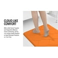 thumbnail image 5 of Yafa Home Fashion 1pc:17" X 60" Bath Rug Runner, Memory Foam; Water Absorbent & Non-Slip (Orange), 5 of 6