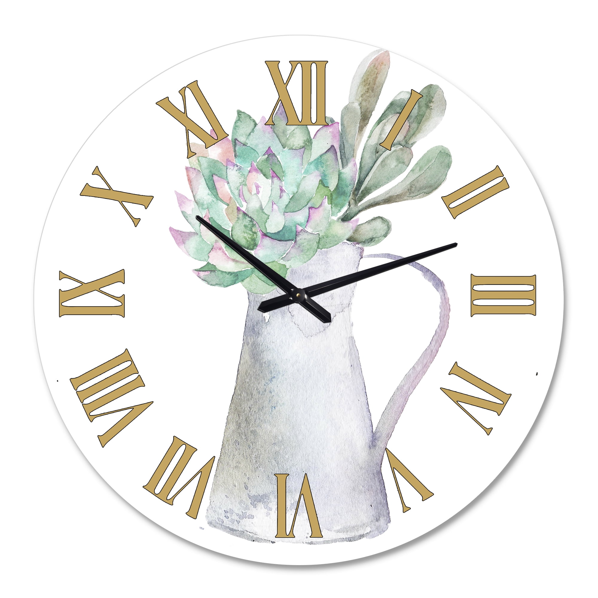 Designart 1" Quartz Traditional Wall Clock