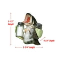 thumbnail image 3 of Rivers Edge Products Salt and Pepper Shakers Set, Unique Poly Resin and Glass Spice Dispenser, Novelty Kitchen Counter Decor, Bass Holding, 3 of 6