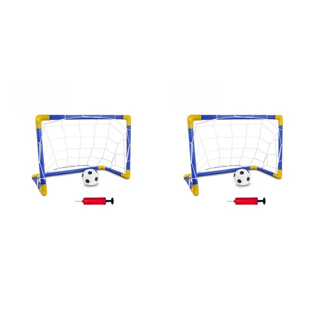 Wosthever Mini portería de fútbol Red de poste de balón de fútbol con juego de bomba Juguete deportivo de jardín de infantes para interiores Type2 NO2